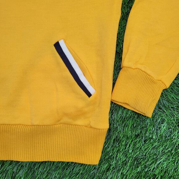 Vintage 90s MOD Collared Sweatshirt Medium 21x23 Crop Baggy - Picture 12 of 12